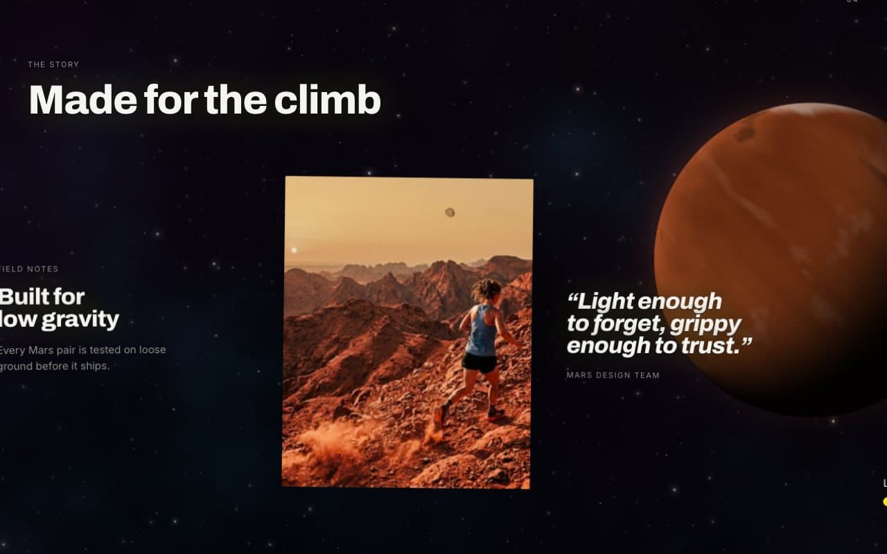 Story space section