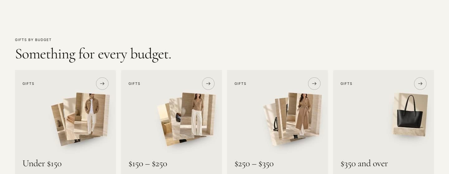 Shop by price section in the Ani theme