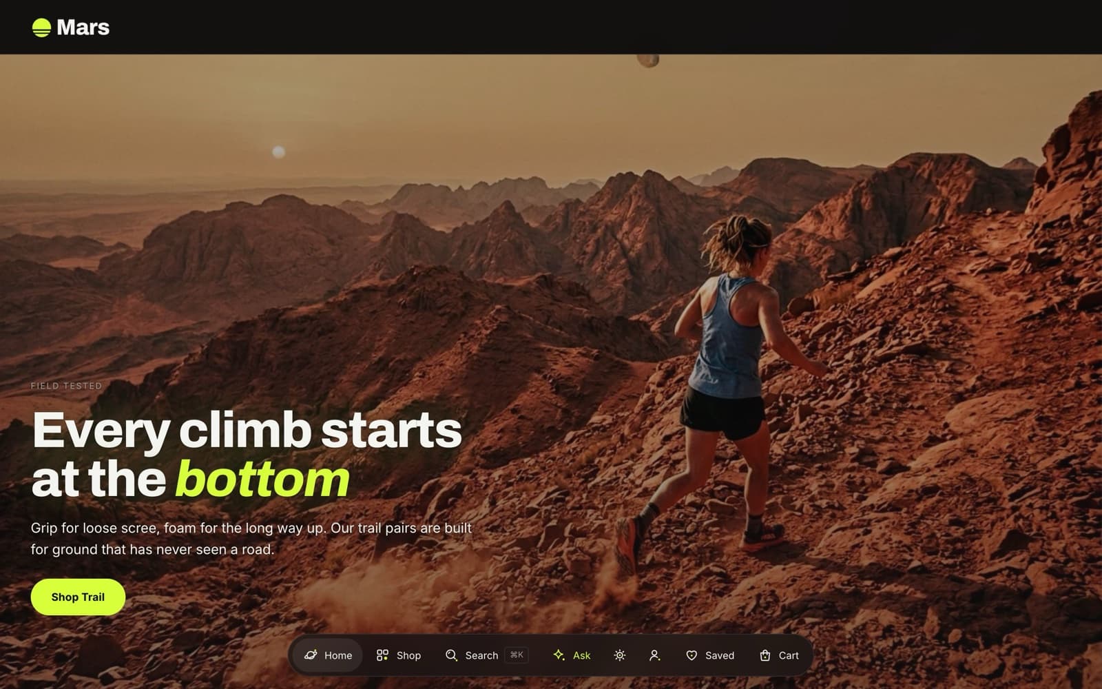 Mars theme: Image banner