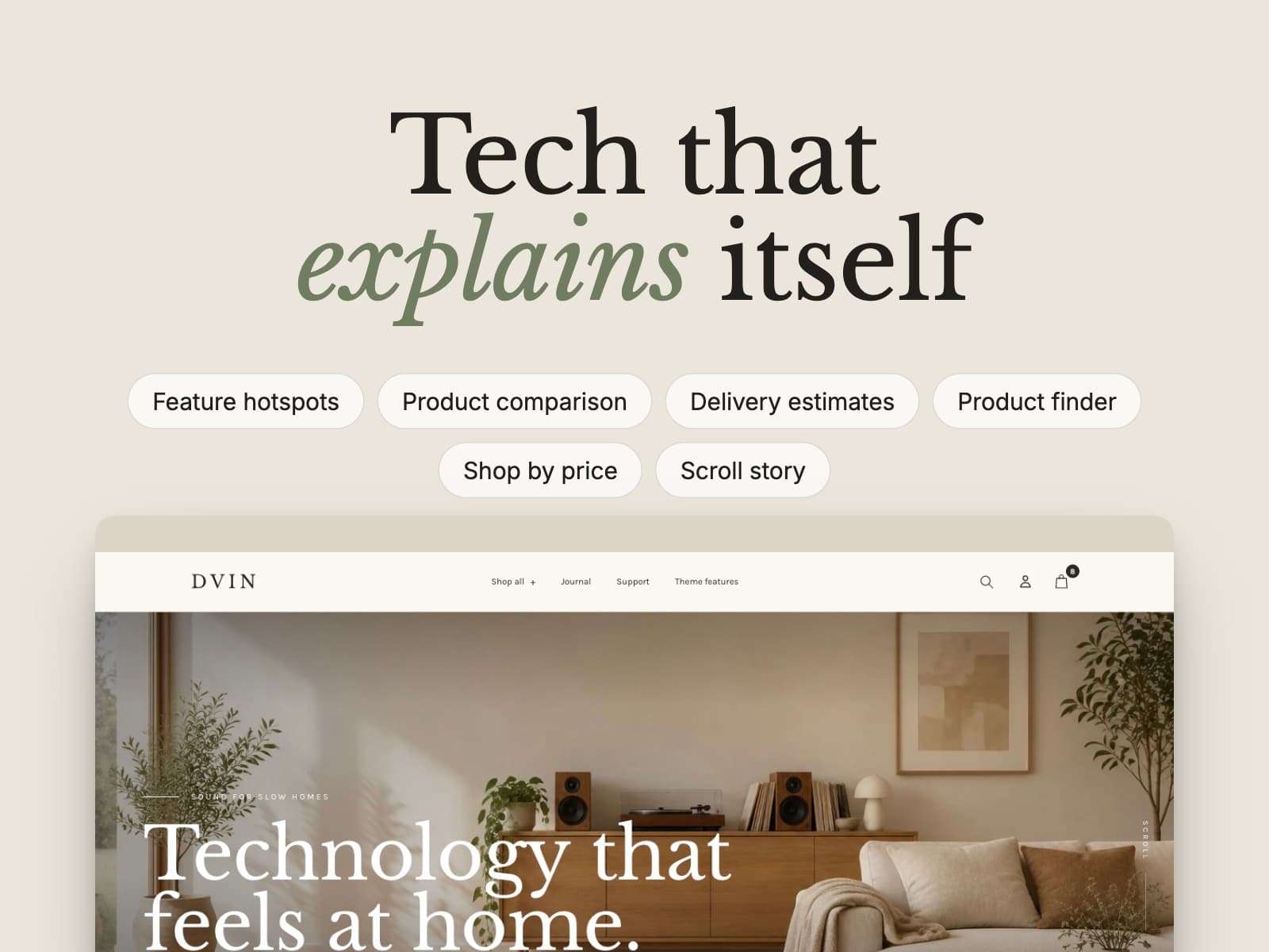 Dvin preset of the Ani Shopify theme