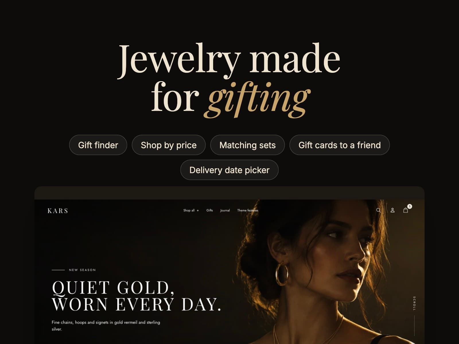 Kars preset of the Ani Shopify theme