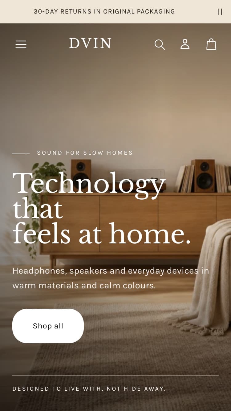 Dvin preset on mobile